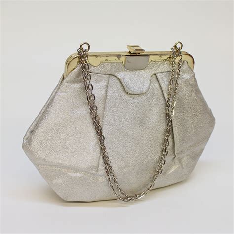 shiny purses|silver metallic handbags.